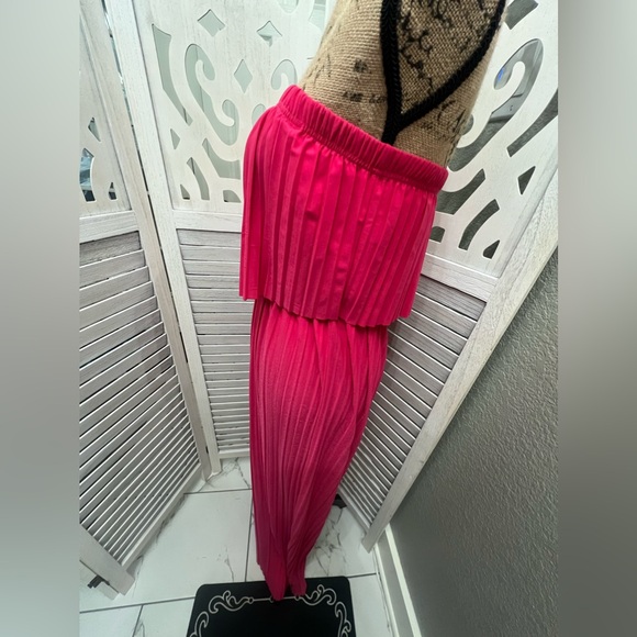 Love Poem By Block Hot Pink Strapless Jumpsuit - Picture 5 of 10